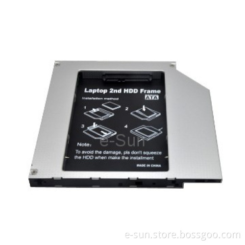 Universal laptop high quality Pro Optical bay second hard drive caddy